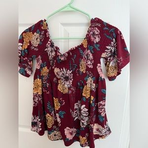 Short sleeve floral shirt